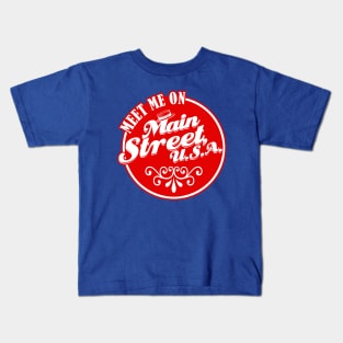 Meet me on Main Street USA (Red) Kids T-Shirt